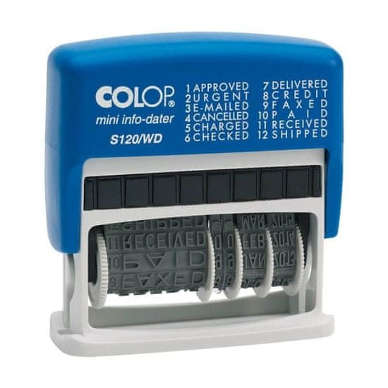 COLOP S 120/WD Mini-Info Dater, dátumová pečiatka+text - Slovenská verzia