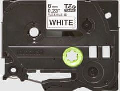 BROTHER TZE-FX211, bílá / černá, 6mm