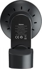 Noname Baseus Big Energy držák s bezdrátovým nabíjením 15W černá (kompatibilní s Apple iPhone 12
