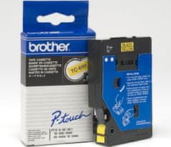 BROTHER TC-691 žlutá / černá, 9mm