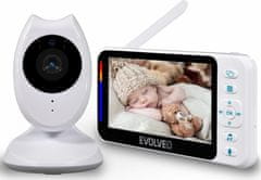 Evolveo Baby Monitor N4, dětská video chůvička