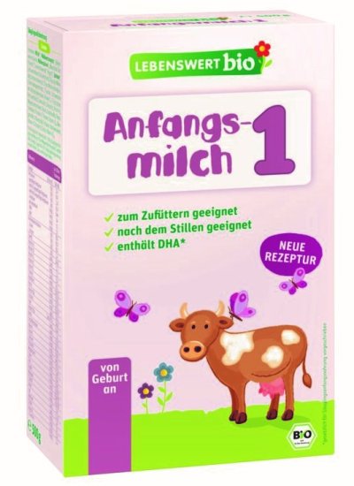 Lebenswert bio počiatočné dojčenské mlieko 1