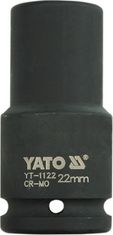 YATO Nadstavec 3/4" rázový šesťhranný hlboký 22 mm CrMo