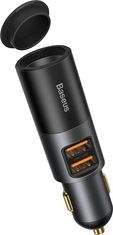 Noname Baseus Car Charger Share Together 2x USB / Cigarette lighter socket, PPS, PD3.0, QC4.0+, SCP, 120W Gray (CCBT-D0G)