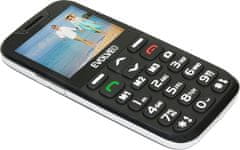 Evolveo EasyPhone XD, mobilní telefon pro seniory s nabíjecím stojánkem (černá barva)