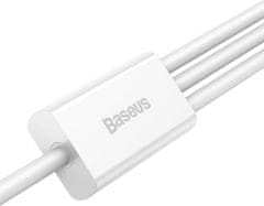 Noname Baseus Cable Superior Series 3-in-1 Fast Charging Data Cable USB to M+L+C 3.5A 1.5m White (CAMLTYS-02)
