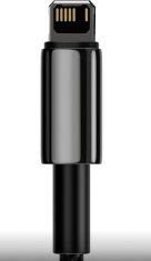 Noname Baseus Lightning Tungsten series cable 2.4A, 1m Black (CALWJ-01)