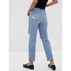 Gap Drzé rovné džínsy so stredným vzrastom GAP_570975-00 34