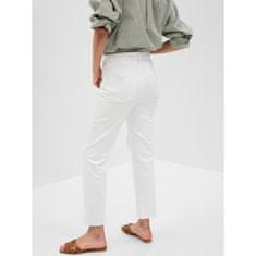 Gap Biele rovné džínsy s vysokým vzrastom GAP_571077-00 34