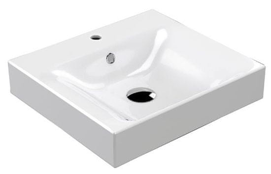 KERASAN , CENTO keramické umývadlo 50x45cm, biela, 353001