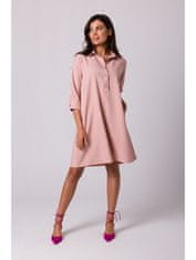 BeWear Dámske košeľové šaty Ganiervydd B257 ružová XL