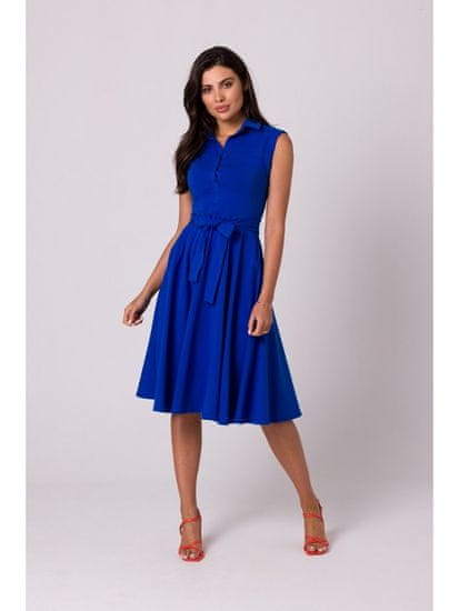 BeWear Dámske midi šaty Isodamors B261 kráľovsky modrá