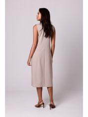 BeWear Dámske midi šaty Annaree B254 béžová XL
