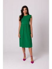 BeWear Dámske midi šaty Clariwse B262 zelená XL