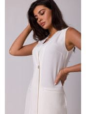BeWear Dámske midi šaty Annaree B254 krémová XL