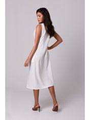 BeWear Dámske midi šaty Annaree B254 krémová XL