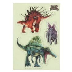 Dino World ASST | Gélové samolepky Glibbies , Kentrosaurus, Stegosaurus, Spinosaurus, 3ks
