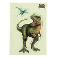 Dino World ASST | Gélové samolepky Glibbies , Tyrannosaurus rex, 2ks