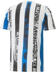 Bmw tričko PUMA MMS Striped černo-modro-biele S