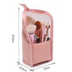 Severno Organizér na kefky, dámsky kozmetický kufrík ružový