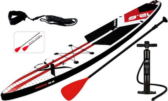XQMAX Paddleboard pádlovacia doska 380 cm s kompletným príslušenstvom, červená KO-8DP000940