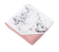 Inny Kúpací set uterák s kapucňou a 2 malé uteráky Eledreams Pink - RKK-Z3-WL-ELDP-J