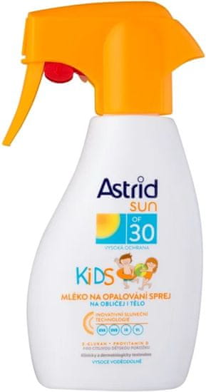 Astrid Sun Kids OF 30 detské mlieko na opaľovanie v spreji, 200 ml