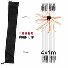 TURBO Premium® Rotačná kefa na čistenie komína 4M