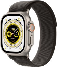 Apple Watch Ultra, 49mm, Cellular, Titanium, Black/Gray Trail Loop - M/L