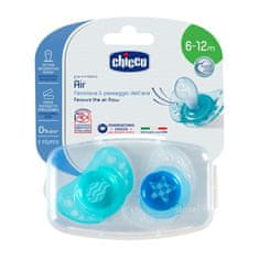 Chicco Physio Air Upokojujúci cumlík, modrý, 6m+