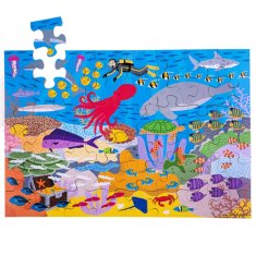 Bigjigs Toys Podlahové Podmořský svět 48 dielov