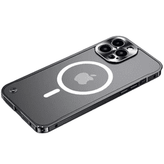 Symfony Kovový magnetický Magsafe kryt na Apple iPhone 13 Pro, černý