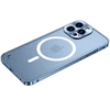 Kovový magnetický Magsafe kryt na Apple iPhone 13 Pro, modrý