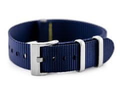 Tayma N03 remienok na hodinky - námornícka modrá - 18 mm
