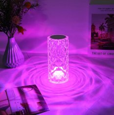Zapardrobnych.sk LED dotyková kryštálová lampa so 16 druhmi svietiacich farieb