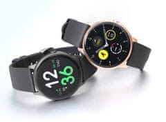 Gino Rossi Dámske inteligentné hodinky G.Rsf1-4c2-1 Rosegold/Black + extra remienok (Sg003b)