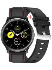 Gino Rossi Pánske inteligentné hodinky G.Rswsf1-1a1-1 čierne + extra remienok (Sg003e)