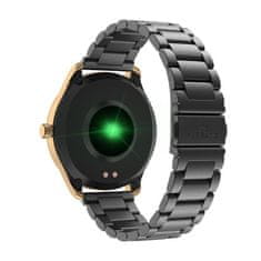 Gino Rossi Pánske inteligentné hodinky Sw012-4 zlatá/čierna + dodatočný náramok (Sg007d)
