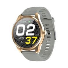 Gino Rossi Pánske inteligentné hodinky Sw012-5 zlato/sivá + dodatočný náramok (Sg007e)