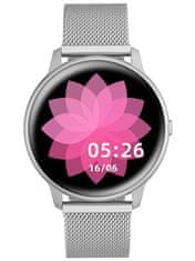 Gino Rossi Unisex inteligentné hodinky Sw015-3 Silver (Sg010c)