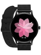 Pacific Inteligentné hodinky pre ženy 18-3 – náramok + remienok: čierna / čierna (Sy015c)