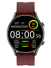 Gino Rossi Pánske inteligentné hodinky Sw019-3 Black/Red (Sg014c) Calling