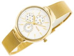 Pacific Dámske hodinky X6075 – multidata – zlaté (Zy619b)