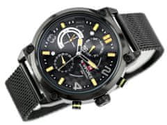 NaviForce Pánske hodinky Husler 2 (Zn028c) - čierna/žltá