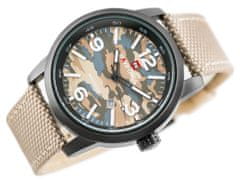 NaviForce Pánske hodinky - Commando (Zn034a) - Béžové