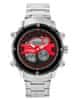 Pánske hodinky Glock (Zn039a) - strieborné/červené