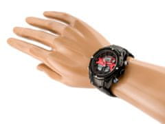 NaviForce Pánske hodinky Glock (Zn039c) - čierna/červená
