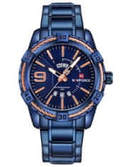 NaviForce Pánske hodinky - Nf9117 (Zn059e) - námornícka modrá + krabička