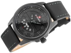 NaviForce Pánske hodinky – Nf9124 (Zn055d) + krabička – čierna/sivá