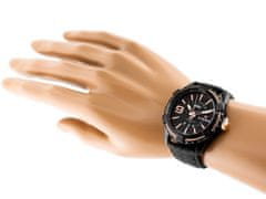 NaviForce Pánske hodinky – Nf9117l (Zn069c) – čierne/ružové + krabička